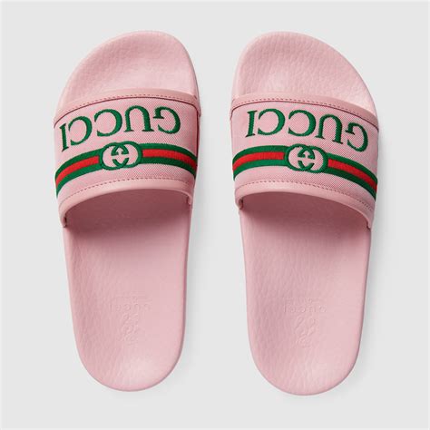 cheap gucci kids slides|gucci slides kids girls.